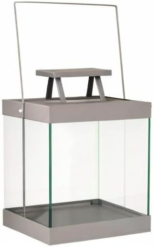 blomus -FINCA- Laterne L aus pulverbeschichtetem Metall, Windlicht, exklusive Optik, modernes Wohnac