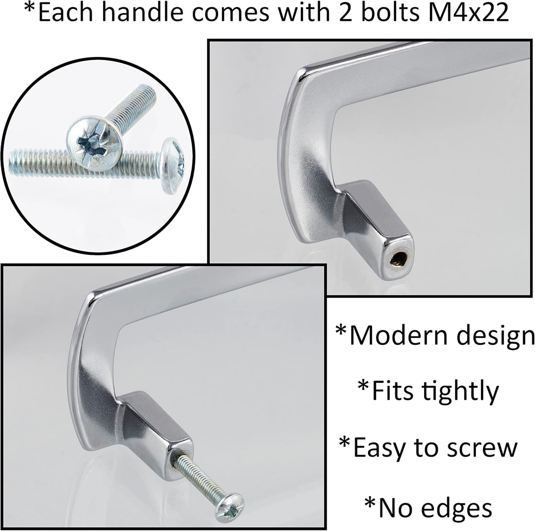 AERZETIX - C41760-5er-Set Möbelgriffe achsabstand 32 mm - für schrank wandschrank schublade einricht