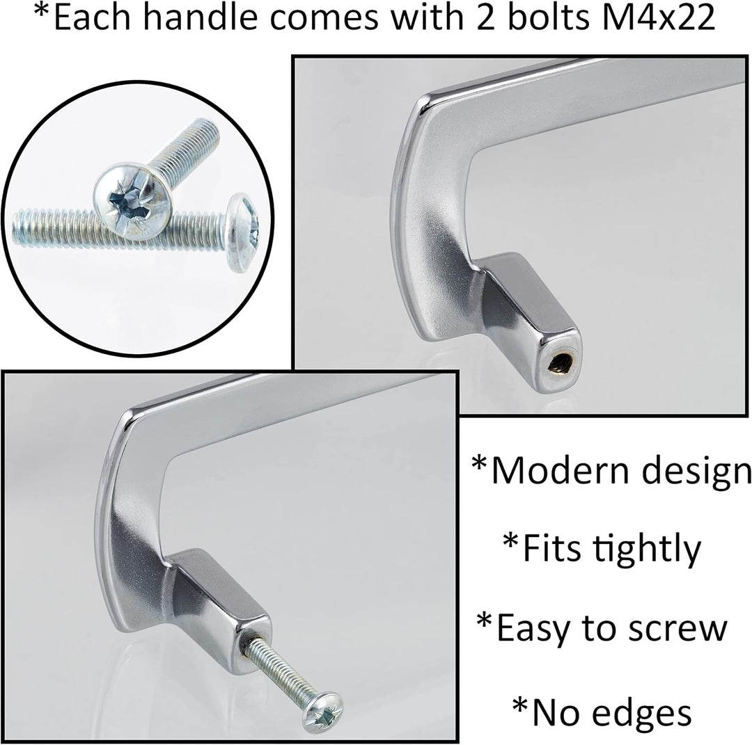 AERZETIX - C41760-2er-Set Möbelgriffe achsabstand 32 mm - für schrank wandschrank schublade einricht