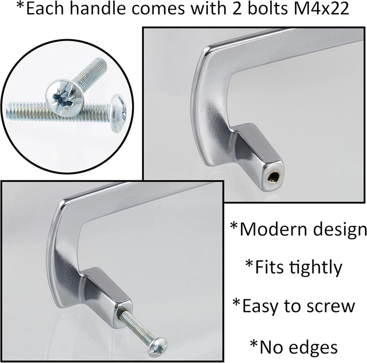 AERZETIX - C41760-2er-Set Möbelgriffe achsabstand 32 mm - für schrank wandschrank schublade einricht