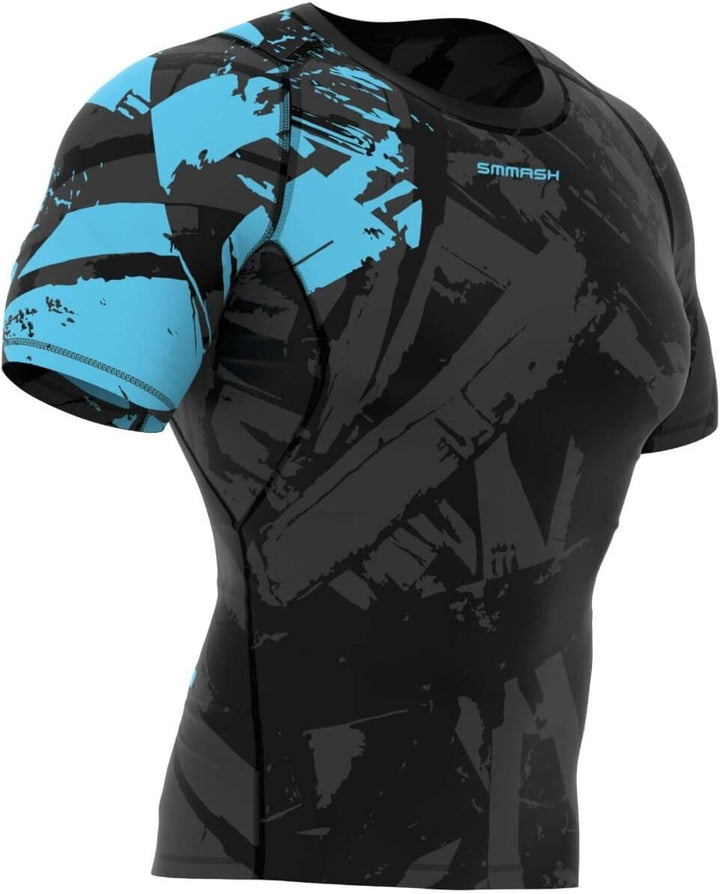 SMMASH Kompressionsshirt für Herren Kurzarm, Funktionsshirt für Sport Outdoor OCR Cross-Training Fit