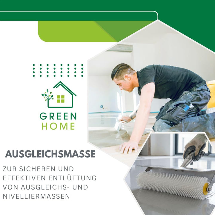 Green Home Entlüftungsroller 25 cm mit Spritzschutz - Stachellänge: 11 mm - Profi-Qualität 25 cm Rol