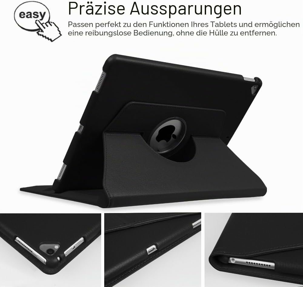 Fintie Hülle für iPad Pro 12.9 Zoll (2. und 1. Generation, Modell 2017 und 2015) - 360 Grad Rotieren