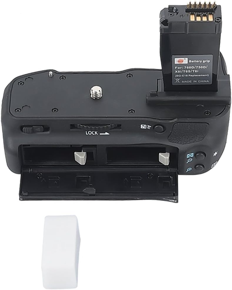 DSTE® Batterie Griff Kompatibel für Canon EOS 760D 750D IX8 T6S T61 DSLR Digital Kamera als BG-E18