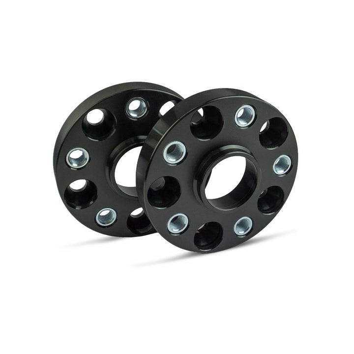 SCC Spurverbreiterung 13132BWS - Buchse schwarz eloxiert - LK: 112/5 NLB: 66,6 GEW: M12x1,5 - 25mm -
