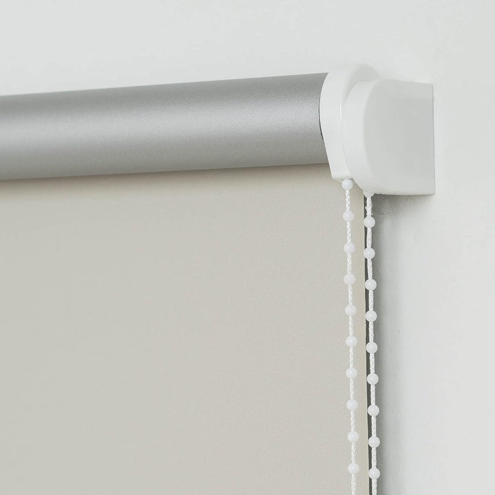 Liedeco® Rollo, Fenster Rollo, Kettenzug-Rollo / 112 x 180 cm (Breite x Höhe), beige/Thermo-Beschich