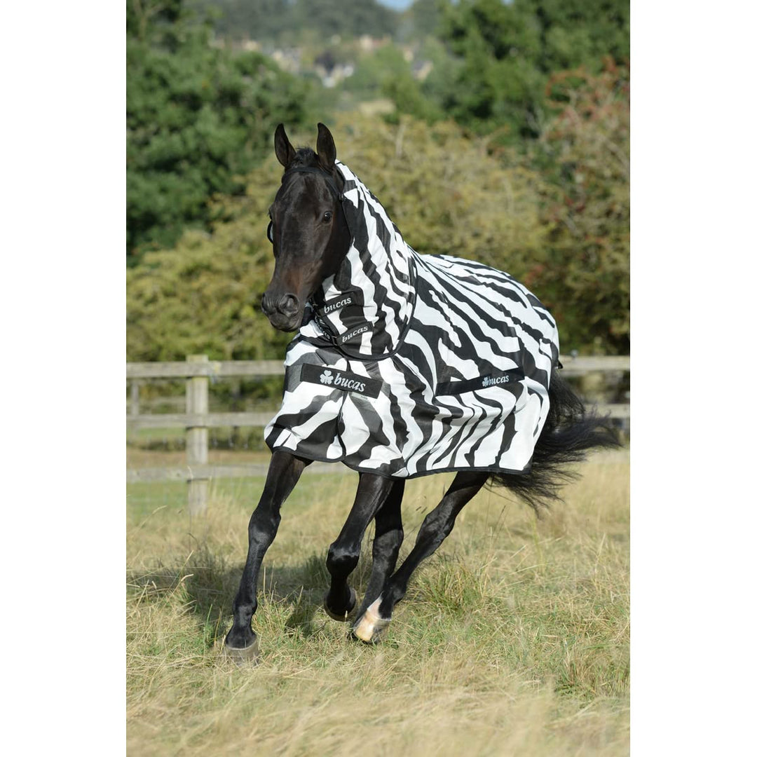 Bucas Buzz-Off Fliegendecke Zebra Full-Neck, 120