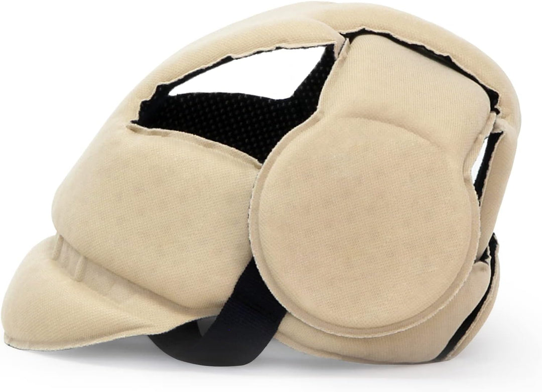OKBABY Krabbelhelm - weicher Schutzhelm - für Kinder von 8-18 Monaten (Kopfumfang 44-52cm) Beige, Be