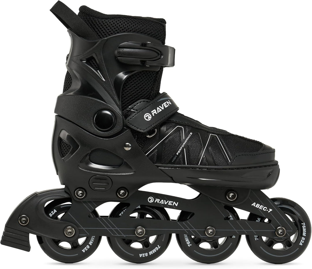 RAVEN Expert 2in1 Schlittschuhe Hockey Inline Skates Inliner für Kinder und Erwachsene verstellbar,