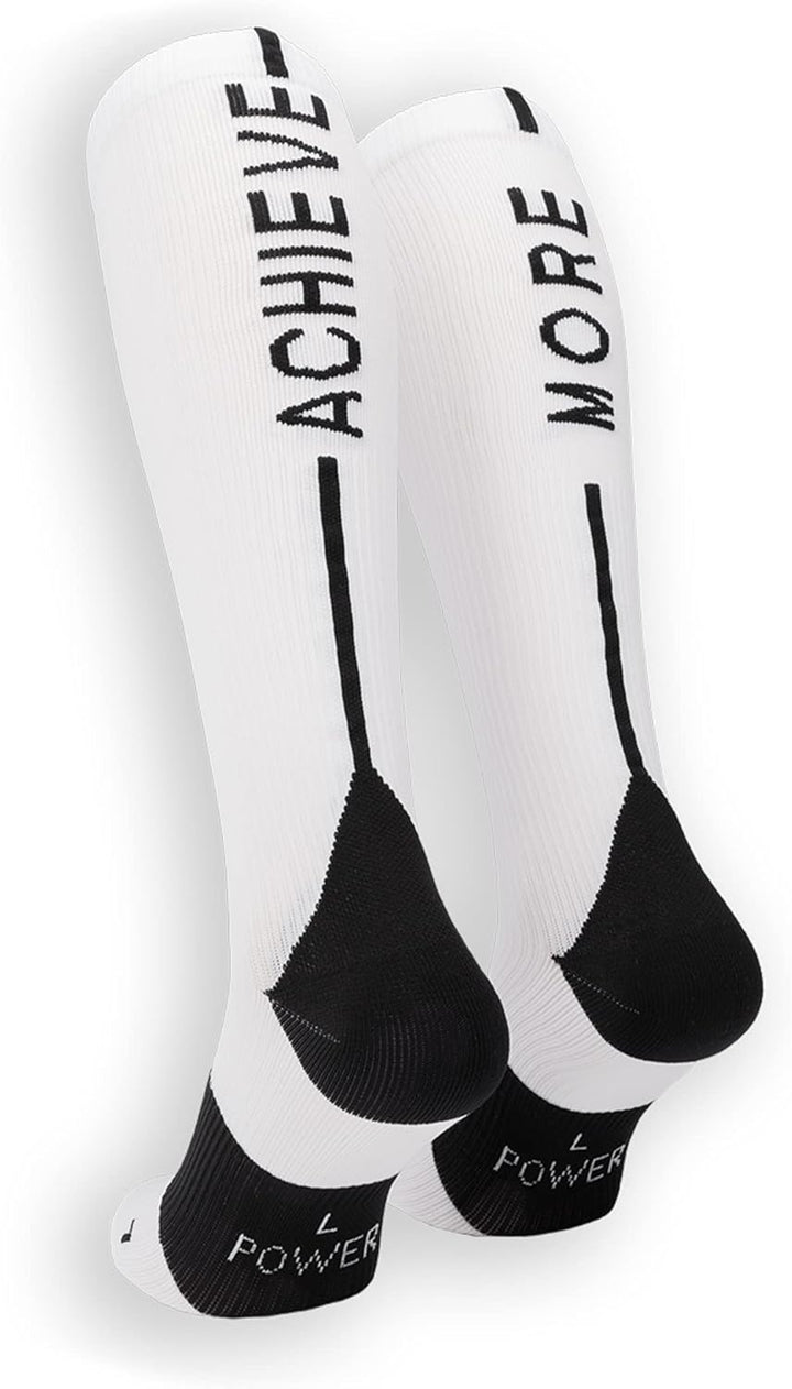 ACHORE POWER SOCKS ORIGINAL, Kompressionssocken, Unisex, Wadenkompression L Weiss, L Weiss