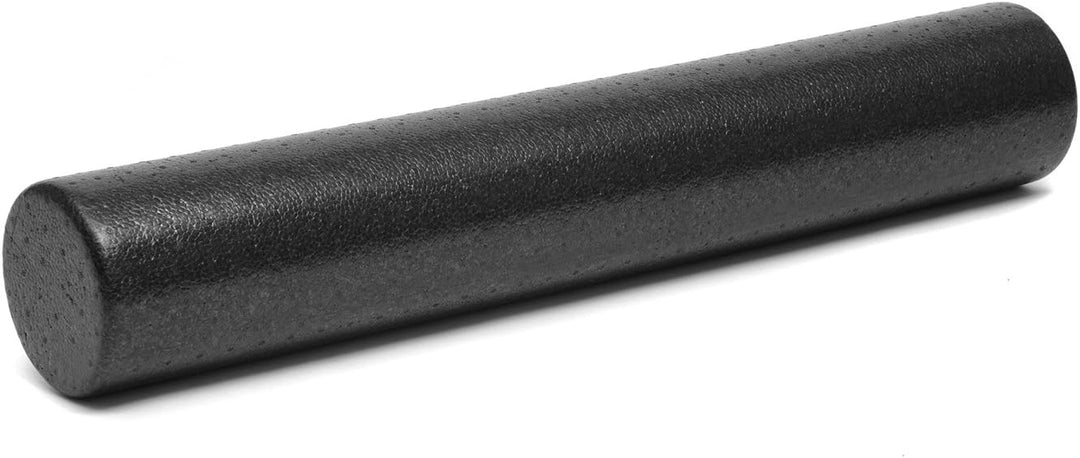 Yogistar Pilatesrolle/Faszienrolle Pro - 92 cm - Hartschaum - 2 Farben Schwarz, Schwarz