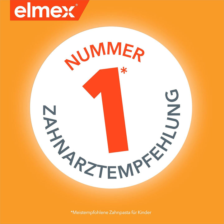 Elmex Kinder Set mit Zahnpasta & 6 Zahnbürsten - besonderer Kariesschutz für Milchzähne, 2-6 Jahre 1