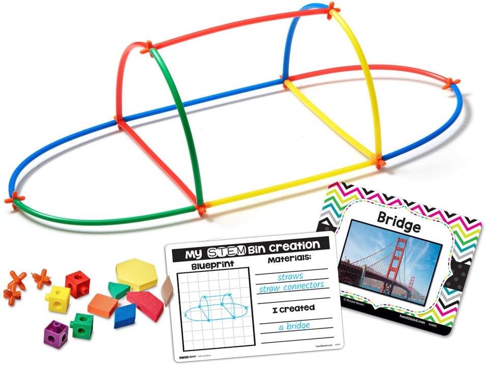 Learning Resources MINT Bins-Boxen Spiel- und Lernpaket, 4er-Set, Technik- und MINT-Herausforderunge