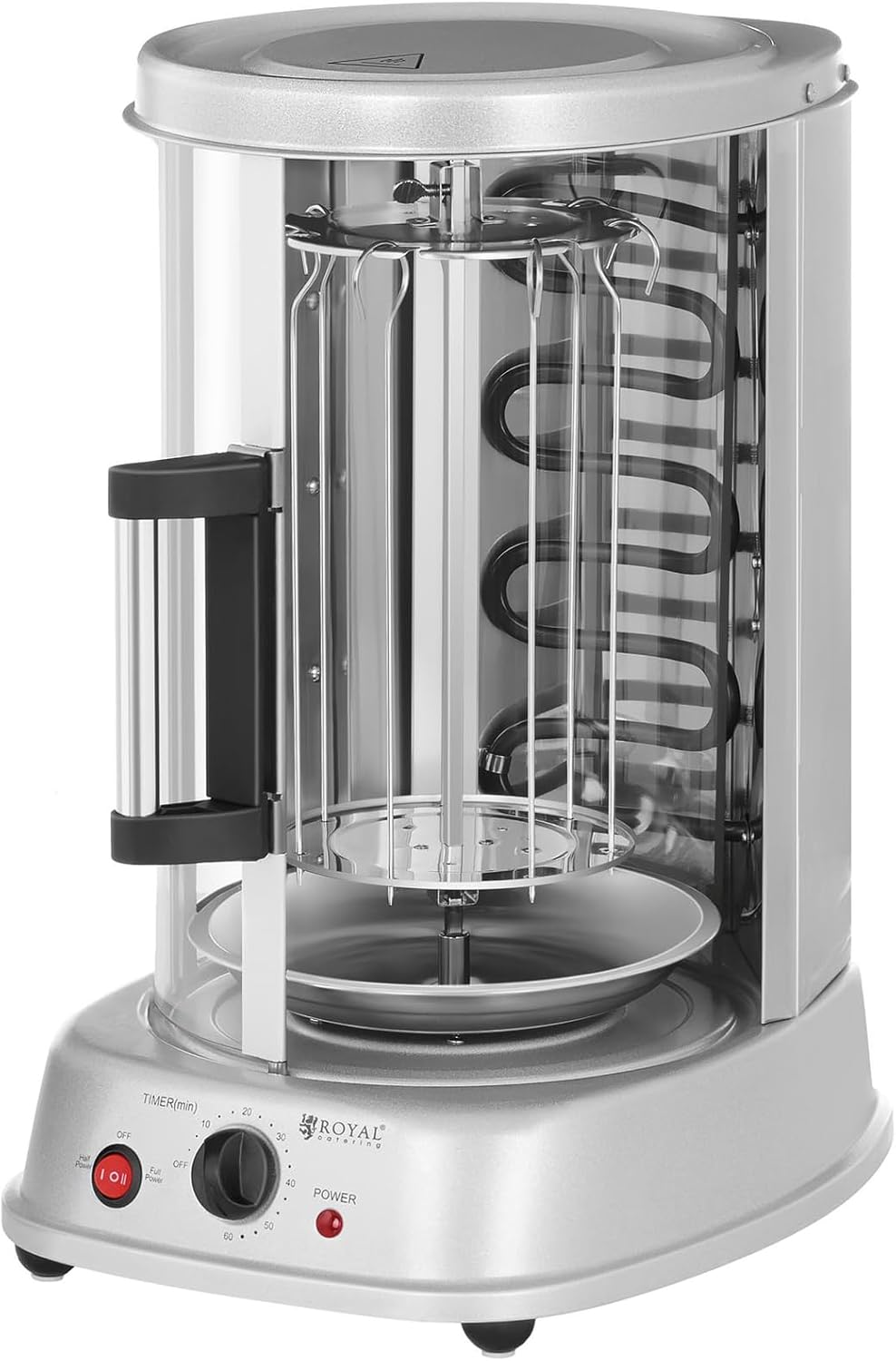 Royal Catering Vertikalgrill Dönergrill Hänchengrill RCGV-1400 (21 L, 4-in-1, Leistung: 1.500 W, bis