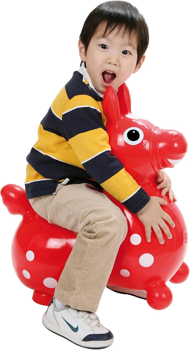 Ledraplastic 8002 Jakobs 4019960 - Rody Hüpfpferd, 3 Jahre, rot Gelb, Gelb