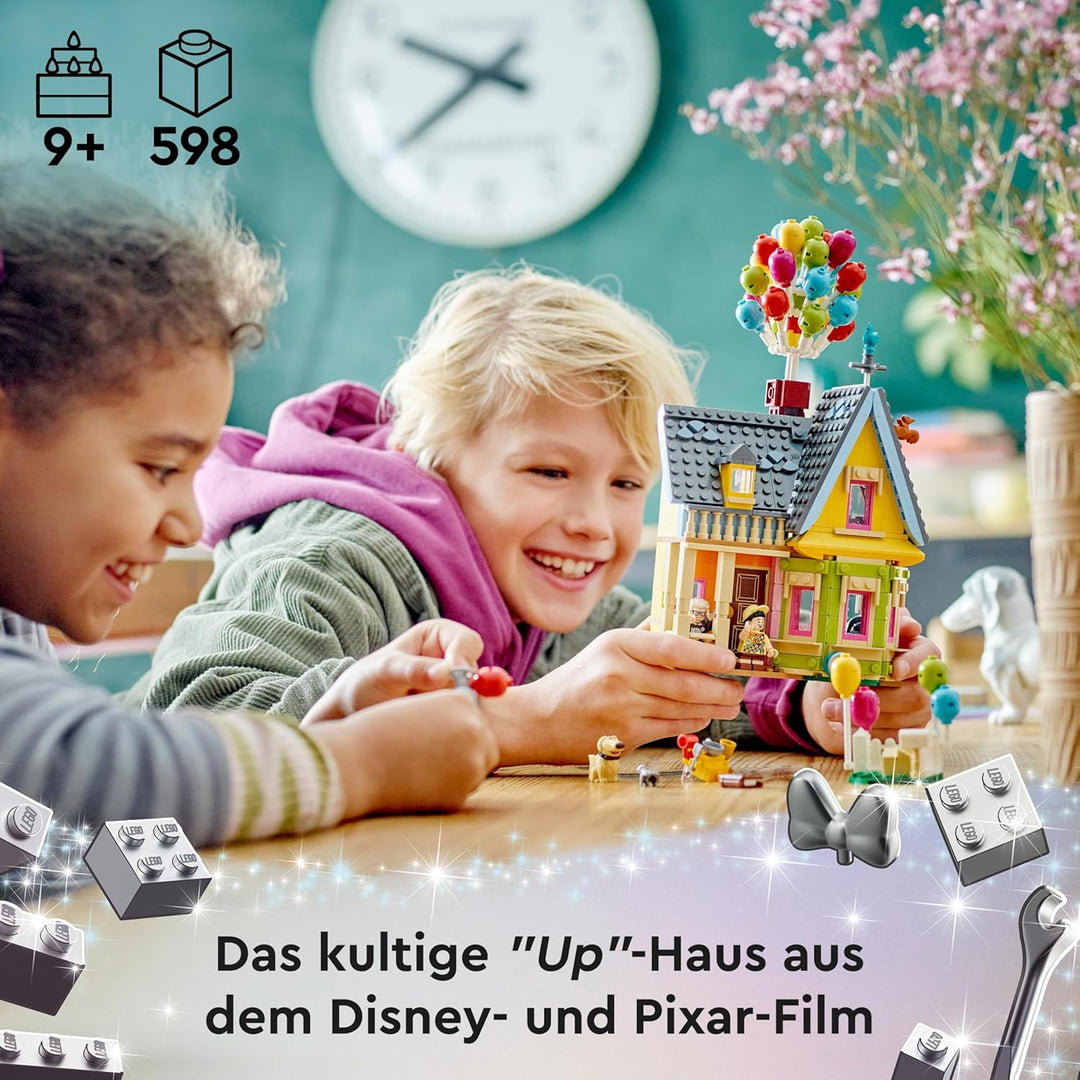 LEGO | Disney and Pixar Carls Haus aus „Oben“, baubares Spielzeug mit Luftballons, Carl, Russell und