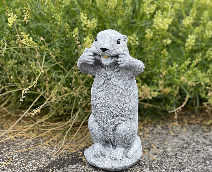 Stone and Style Steinfigur Murmeltier Max frostfest wetterfest Steinguss