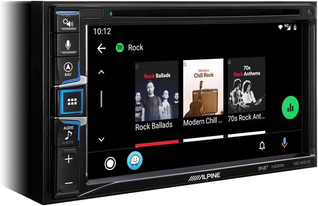 ALPINE INE-W611D Multimedia Autoradio, Farbe: schwarz, 2 DIN