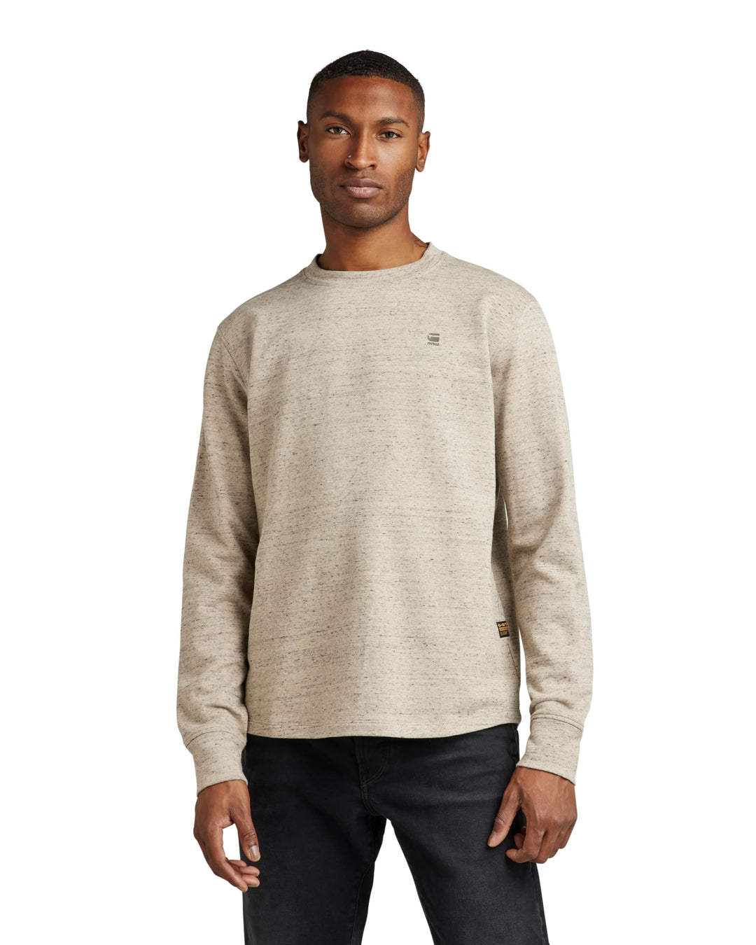 G-STAR Herren Lash Sweater M Mehrfarbig (Westpoint Khaki Htr D18231-c425-d385), M Mehrfarbig (Westpo