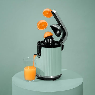 Cecotec Elektrische Zitruspresse mit Arm für Orangen und Zitrusfrüchte Xqueeze RetroJuice 600 Green.