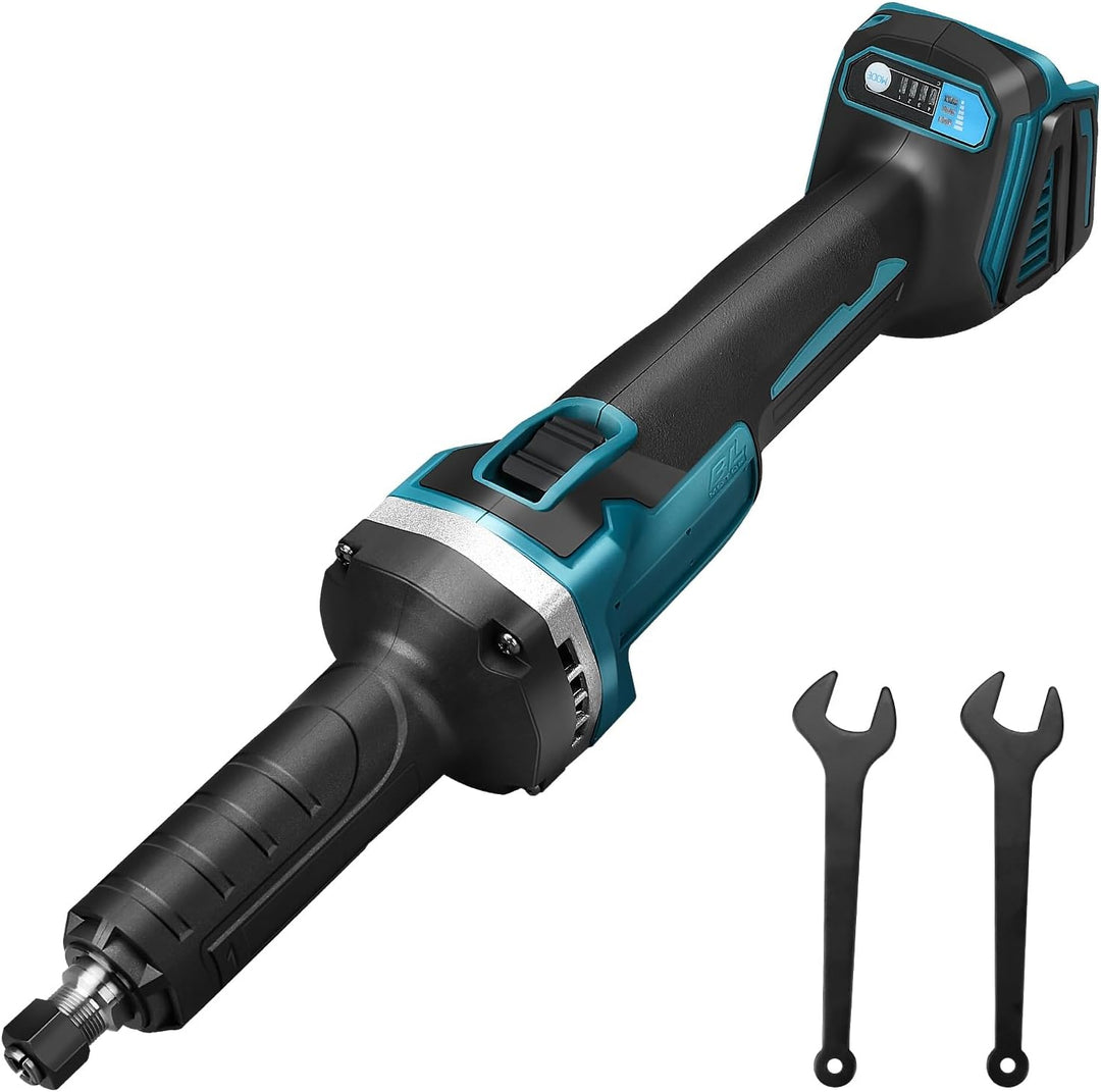 Akku Geradschleifer Kompatibel mit Makita 18V Batterie, Bürstenlos Geradeschleifer6mm Bohrfutter und