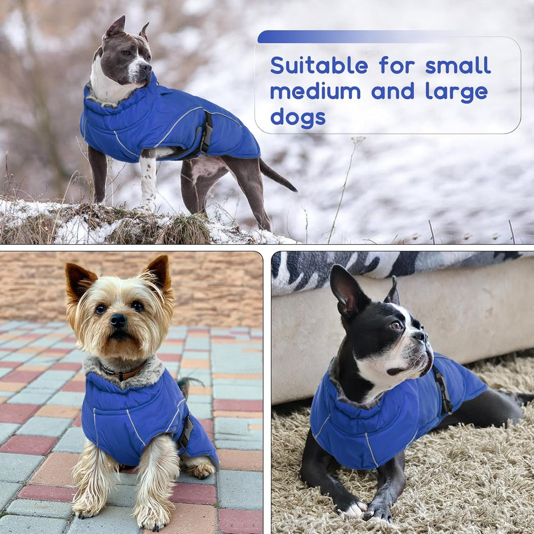 Hundemantel Winter Kleine Hunde, wasserdichte Welpen Warme Jacke Weste Reflektierende Hundejacke Fle
