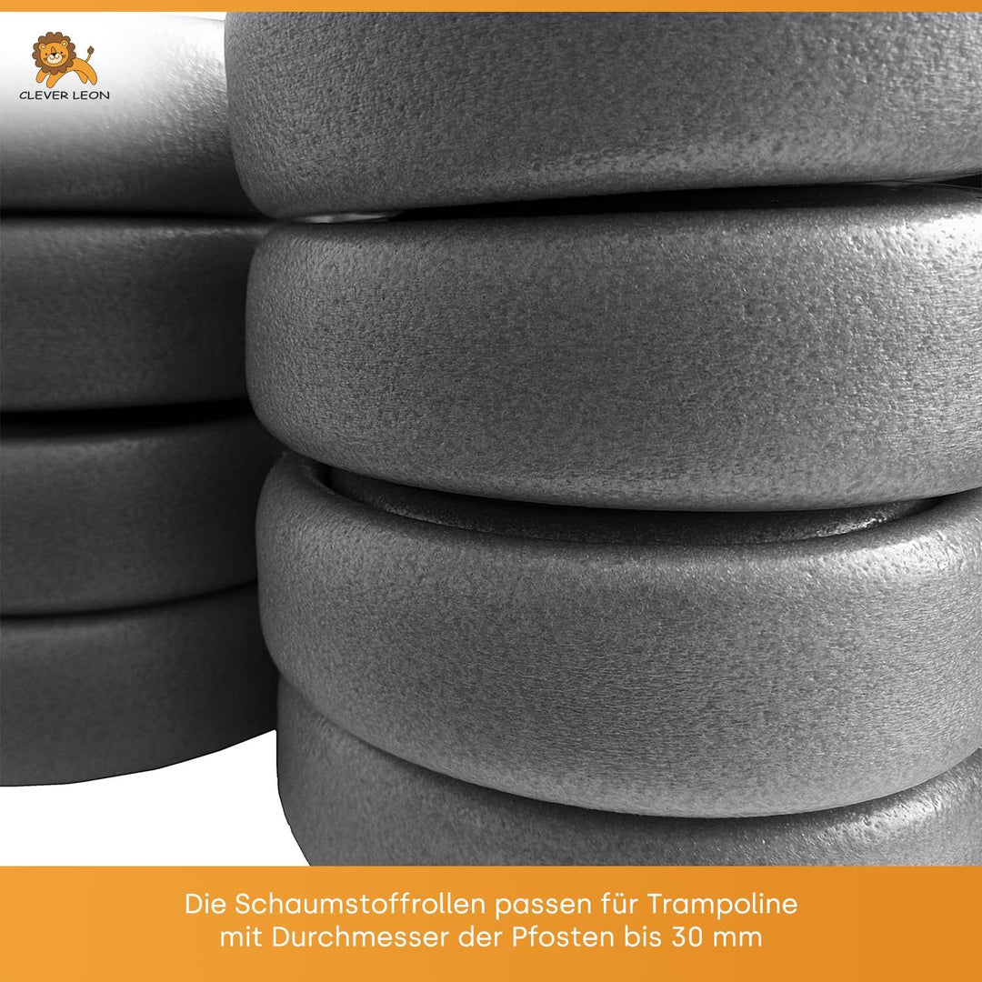 Trampolin Schaumstoff-Rohre 180 cm| Stangenschutz für Gartentrampolin universal | Schaumstoffabdecku