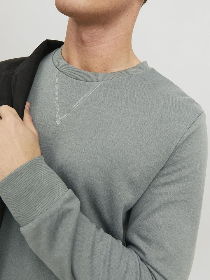 JACK &amp; JONES Herren Jjebasic Sweat Crew Neck Noos Sweatshirt (1er Pack) XL Sedona Sage/Fit:reg, XL S