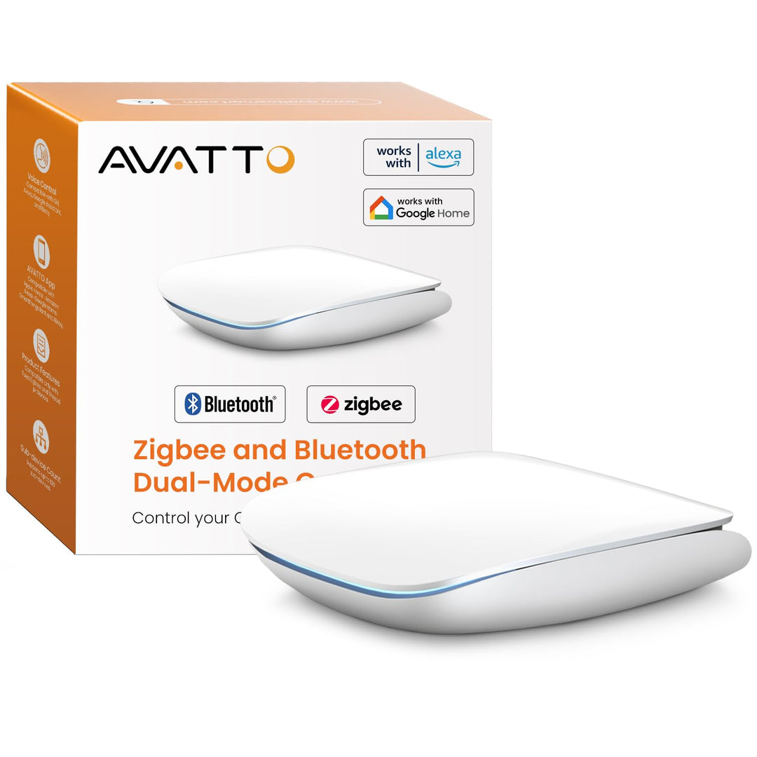 AVATTO Zigbee und Bluettoot Dual-Mode Gateway Hub für AVATTO-Türschloss und Thermostat.Kompatibel mi