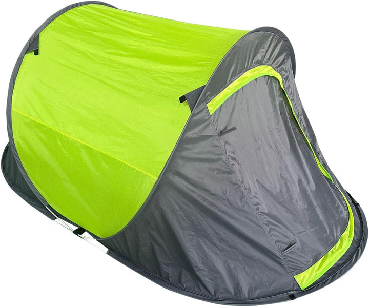 Pop Up Wurfzelt für 2 Personen blau grün Outdoor Campingzelt Trekking Festival, Grün