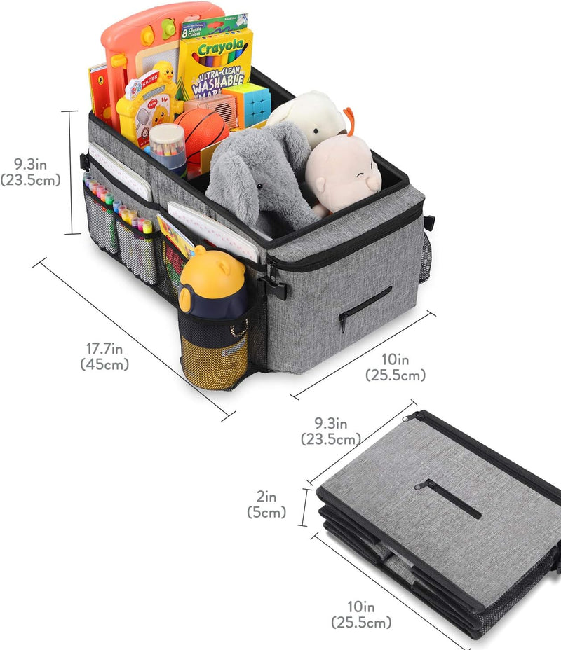 Auto Organizer für Vorne und Rücksitz, Beifahrersitz, Auto Organizer Kinder mit Mehrere Taschen Getr