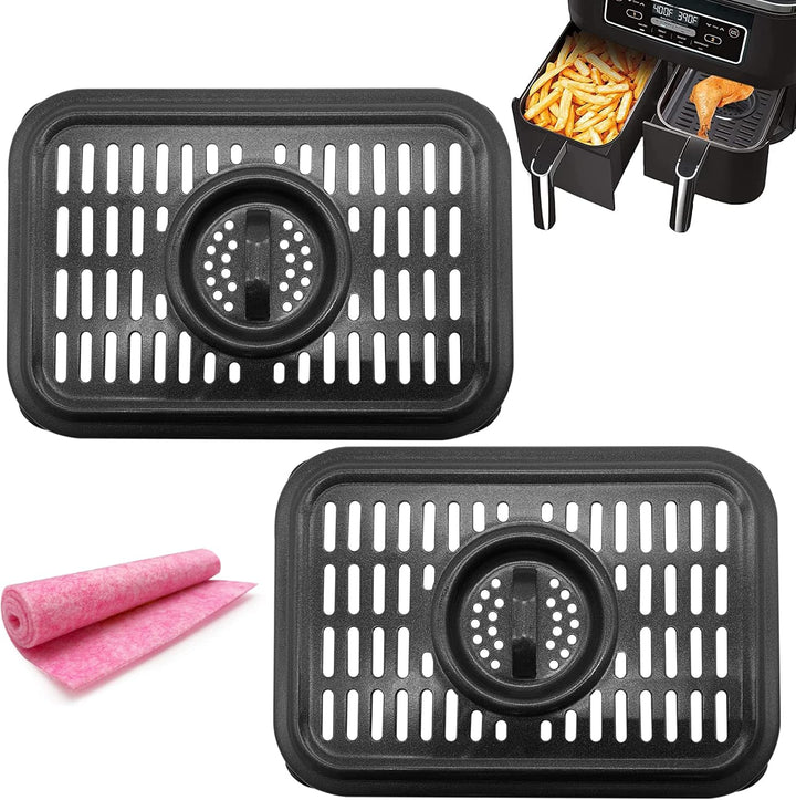 Air Fryer Grillpfanne für Ninja Air Fryers, 2 Packungen Ersatz Air Fryer Crisper Plate Grill Plate T