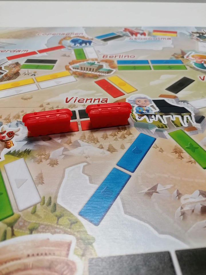 Asmodee Italien 8516 – Ticket to Ride ersten Reise Edizione Italiana TTR: First Journey, TTR: First
