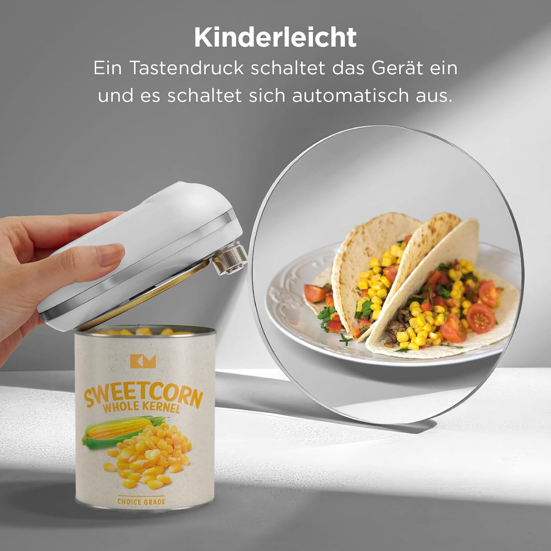 Kitchen Mama Mini Plus Wiederaufladbarer elektrischer Dosenöffner: Kompakt, Aufladen über Typ-C Lade