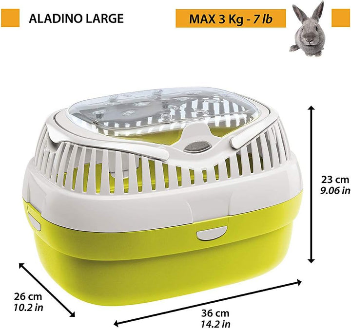 Ferplast Transportbox für Hamster und andere kleine Nagetiere Aladino Large Reisekäfig für Hamster,