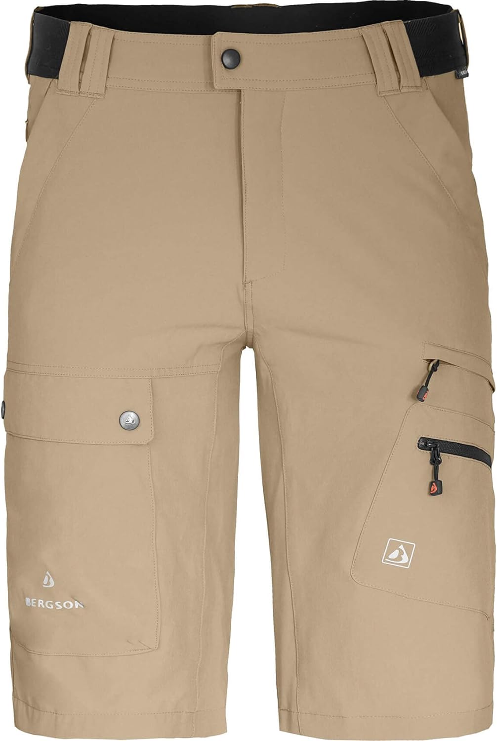 Bergson FROSLEV COMFORT Bermuda | Herren Wandershorts, recycelt, elastisch, 8 Taschen - recycelt - P