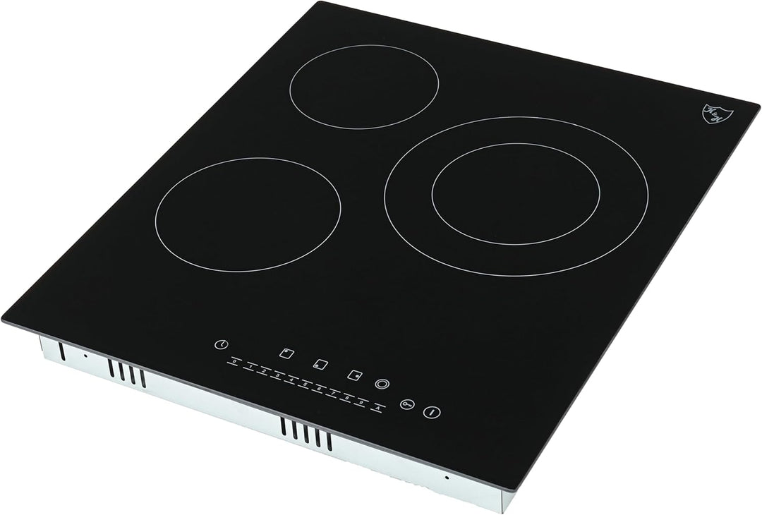 K&H® 3 Zonen SLIDER Control Glaskeramikkochfeld 45cm Elektro Autark Eingebaut NC-4504SL