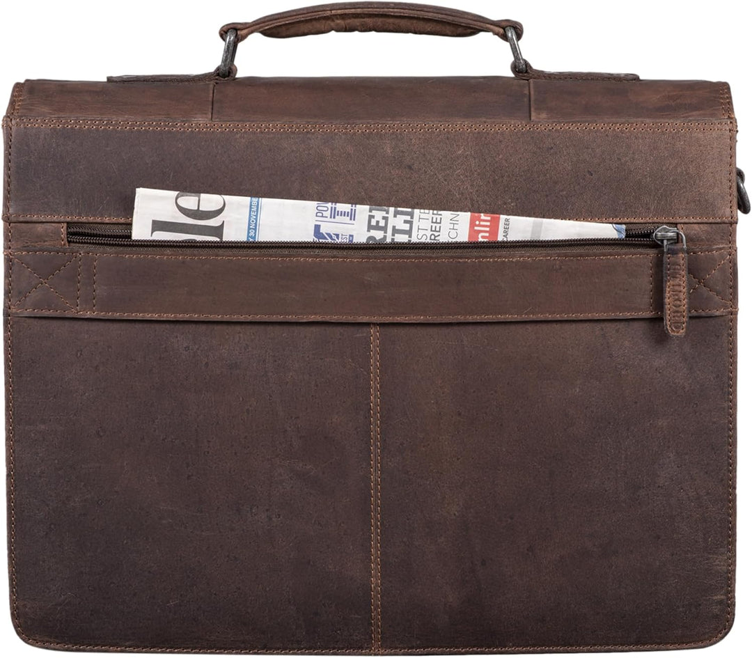 STILORD 'Havanna' Leder Businesstasche A4 Gross Klassische Aktentasche Arbeitstasche Abnehmbarer Sch