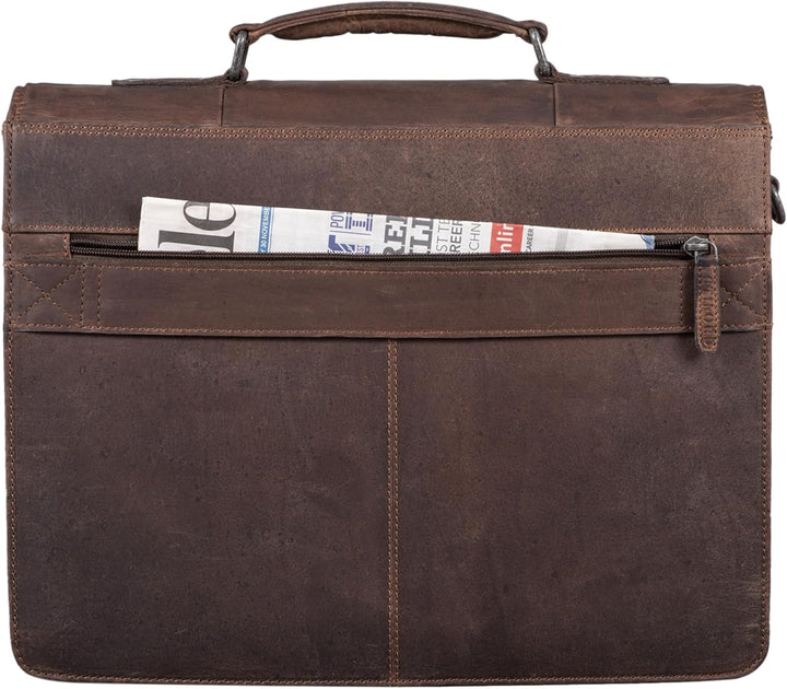 STILORD 'Havanna' Leder Businesstasche A4 Gross Klassische Aktentasche Arbeitstasche Abnehmbarer Sch