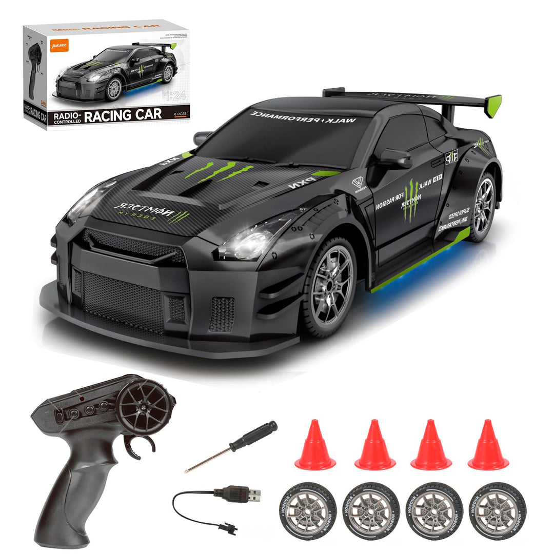 Ferngesteuertes Auto 1:24 Scale Drift Car 4WD 2.4GHz RC Drift Auto 20KM/H Hohe Geschwindigkeit Rennw