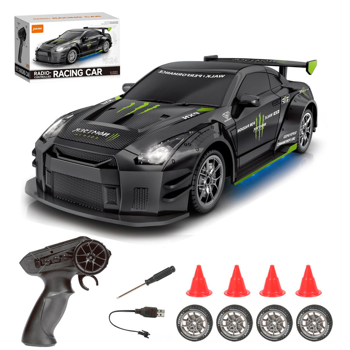 Ferngesteuertes Auto 1:24 Scale Drift Car 4WD 2.4GHz RC Drift Auto 20KM/H Hohe Geschwindigkeit Rennw