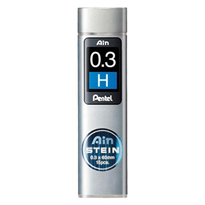 Pentel Ain STEIN C273 Feinmine, 15 Minen je Dose, 0.3 mm, Härtegrad H (12 Dosen) 1 stück (12er Pack)