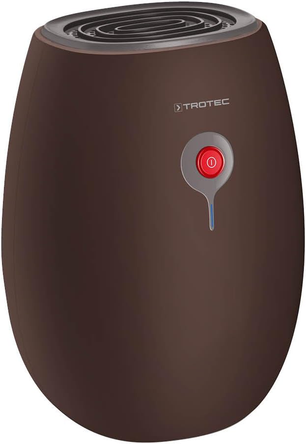 TROTEC Luftentfeuchter elektrisch TTP 1 E – Leistung 0,22 L/Tag – 5 m² / 12,5 m³ – Raumentfeuchter b