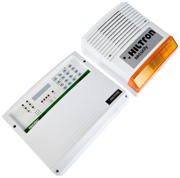 Hiltron KPROTEC4GSM Diebstahlsicherung Set CIA Protec4 GSM Sirene 3 Schlüssel 2 Ir 3 Zonen + 24h