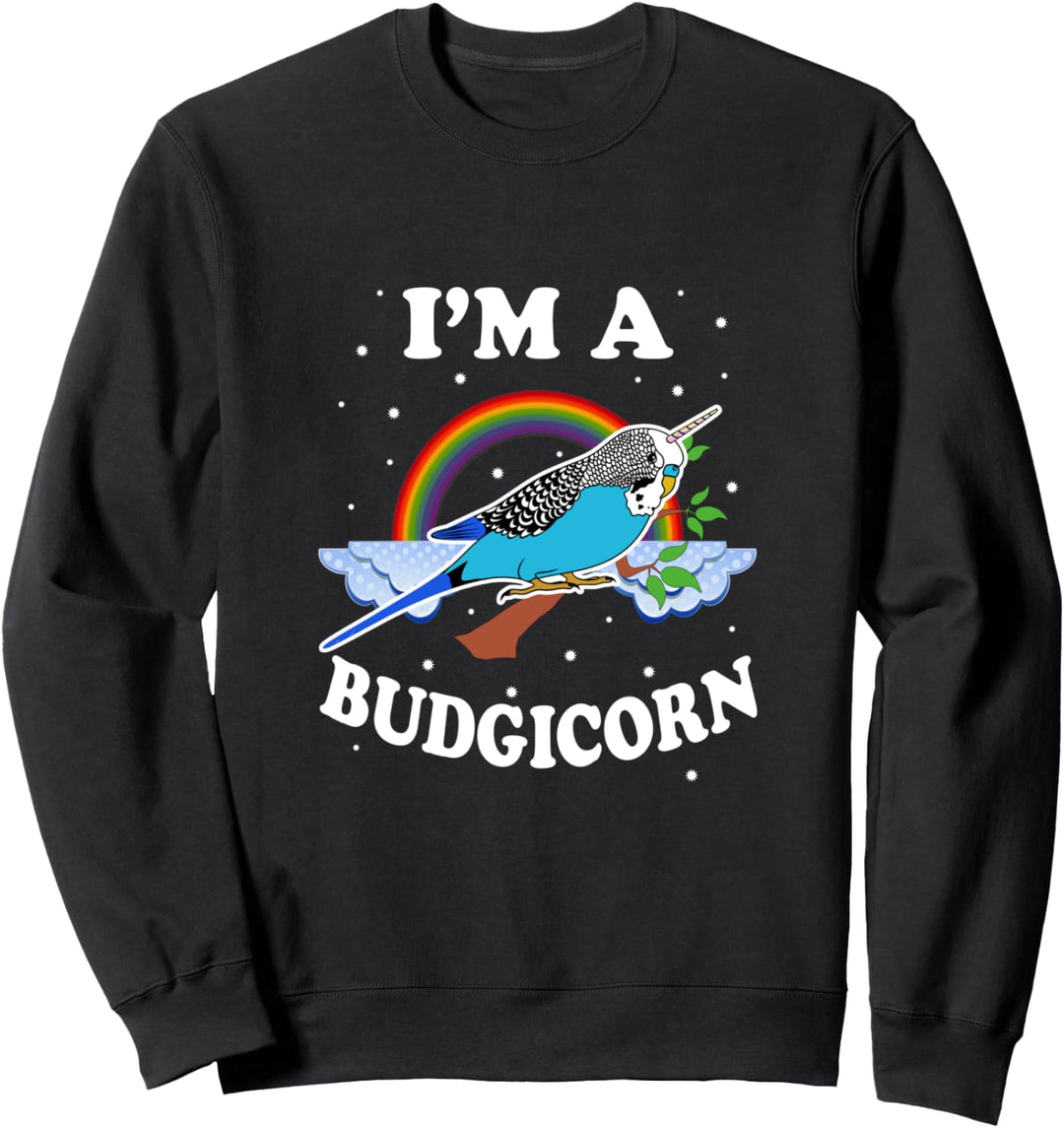 Lustige Wellensittich Grafik Haustier Vogel Sittich Sweatshirt