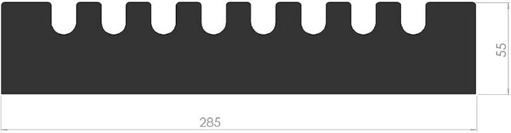Kaminrost/Stehrost 285 x 55 x 4 mm passend für Caminos Saturn ** Kaminöfen inkl. Modellübersicht - A