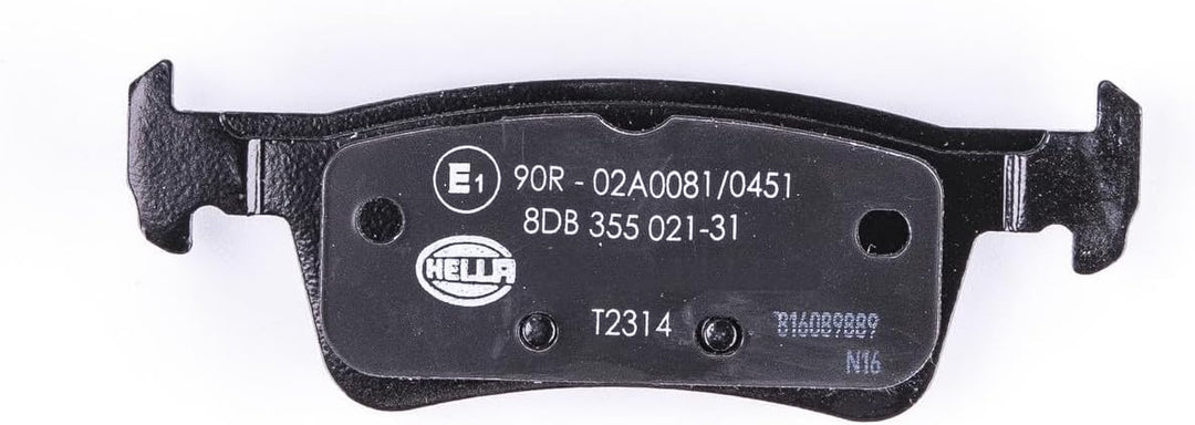 HELLA PAGID 8DB 355 021-311 Bremsbelagsatz - T2314 - Dicke/Stärke: 15.4mm - Bremssystem: Teves - nic