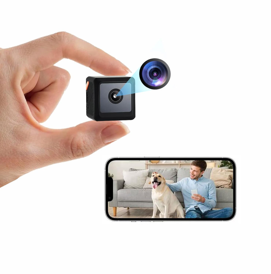 Mini Kamera 1080P – WLAN Überwachungskamera Innen mit Live-Übertragung per App, Bewegungserkennung,