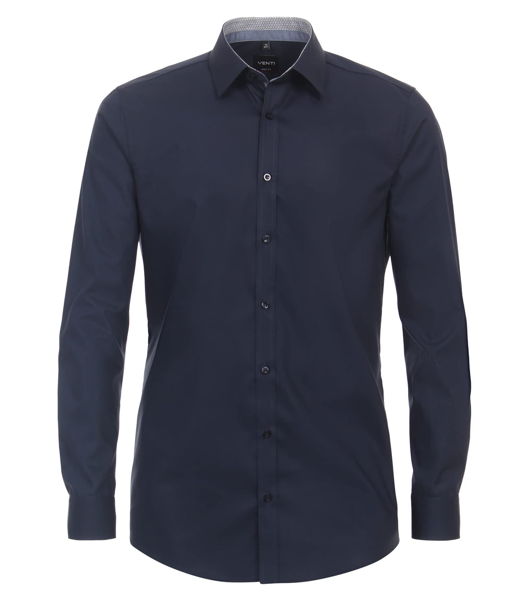 Venti - Body Fit - Herren Langarm Hemd (134024500), Grösse:36, Farbe:Blau (116)