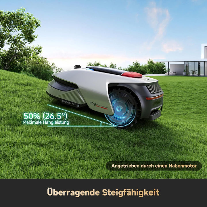 DREAME A2 1200 Mähroboter – kabellos ohne RTK, für Flächen bis zu 1200 m², mit 360° 3D-LiDAR & KI-Vi